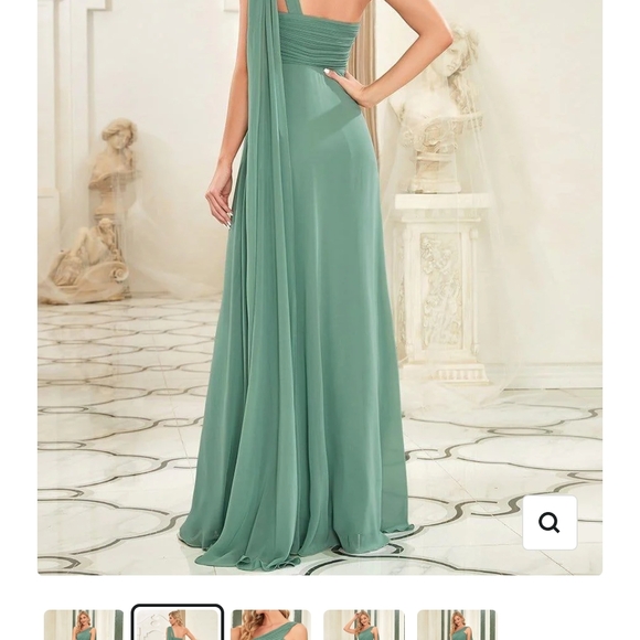 Ever Pretty Strapless Turquoise Dress - Picture 11 of 14